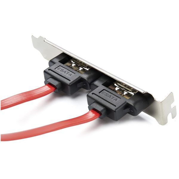 2 Port SATA to eSATA Slot Plate Bracket Adapter Cable - Image 4