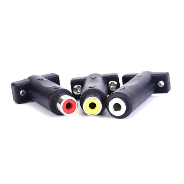 RCA Panel Mount Audio Adapter Coupler Female to Female - Image 4