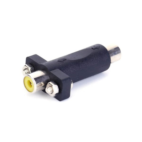 RCA Panel Mount Audio Adapter Coupler Female to Female