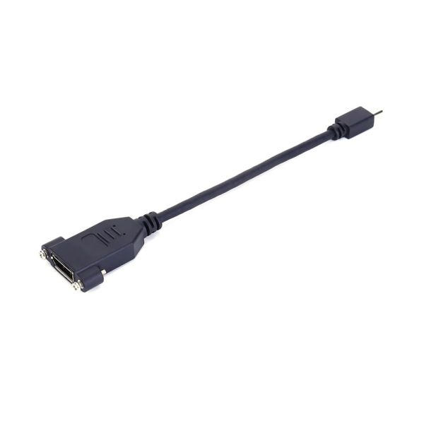 Mini DisplayPort Male to Displayport Female Panel Mount Cable, Mini Dp to DP Panel Mount Cable - Image 4