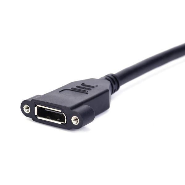Mini DisplayPort Male to Displayport Female Panel Mount Cable, Mini Dp to DP Panel Mount Cable - Image 5