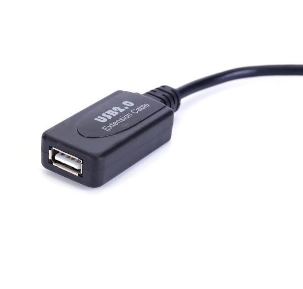 USB Panel Mount Cable with Booster, USB 2.0 Female to Female Cable - Image 5